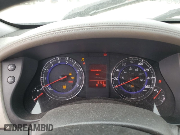 2010 Infiniti EX Journey with VIN JN1AJ0HR4AM751703, listed as a Copart auction lot 82105324 with 167,381 mi miles and Salvage Title. Bid and sale history available at DreamBid. Image 9.