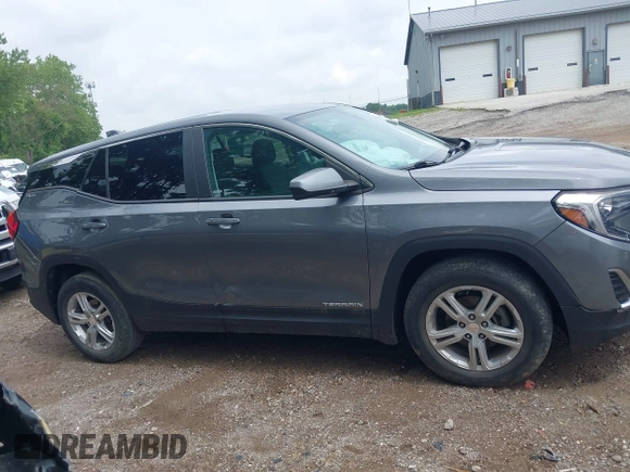2021 GMC Terrain SLE with VIN 3GKALMEV7ML383987, listed as a IAAI auction lot 42492767 with 53,483 mi miles and . Bid and sale history available at DreamBid. Image 13.