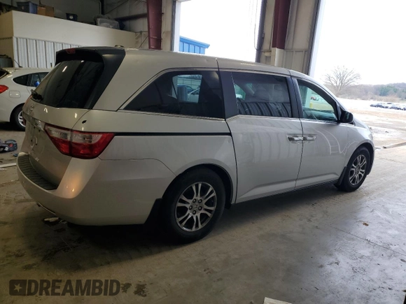 2012 Honda Odyssey EX-L with VIN 5FNRL5H65CB141026, listed as a Copart auction lot 54247635 with 107,679 mi miles and Non Repairable. Bid and sale history available at carsss.com. Image 3.