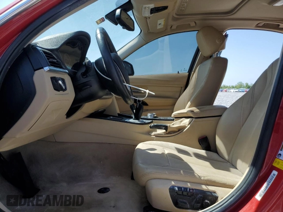 2015 BMW 3 Series 328i with VIN WBA3A5G59FNS88456, listed as a Copart auction lot 52586925 with 83,771 mi miles and Salvage Title. Bid and sale history available at DreamBid. Image 7.