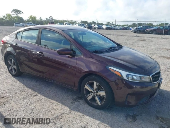 2018 Kia Forte LX with VIN 3KPFL4A79JE244503, listed as a IAAI auction lot 41955997 with 197,195 mi miles. Bid and sale history available at carsss.com. Image 1.