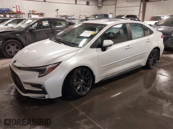 2024 Toyota Corolla XSE with VIN 5YFT4MCE4RP198777, listed as a IAAI auction lot 41615833 with 5,956 mi miles. Bid and sale history available at carsss.com. Image 2.