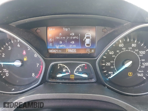 2017 Ford Escape Titanium with VIN 1FMCU0J94HUD58815, listed as a IAAI auction lot 41455415 with 80,421 mi miles and . Bid and sale history available at DreamBid. Image 7.