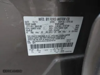 2012 Ford Edge SEL with VIN 2FMDK3J9XCBA67679, listed as a IAAI auction lot 41690401 with 191,536 mi miles. Bid and sale history available at carsss.com. Image 9.