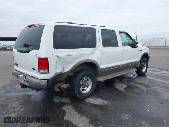 2000 Ford Excursion Limited with VIN 1FMNU43S0YEC77191, listed as a IAAI auction lot 41593538 with 207,847 mi miles and . Bid and sale history available at DreamBid. Image 4.