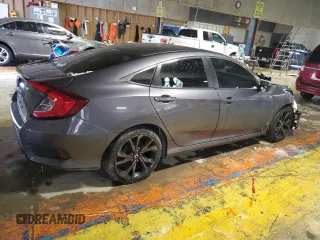 2020 Honda Civic Sedan Sport with VIN 19XFC2F88LE026335, listed as a Copart auction lot 87795115 with 109,122 mi miles and Salvage Title. Bid and sale history available at carsss.com. Image 3.