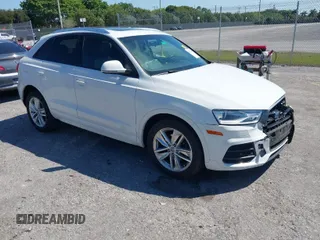 2017 Audi Q3 Premium with VIN WA1BCCFSXHR016914, listed as a IAAI auction lot 41784539 with 94,862 mi miles. Bid and sale history available at carsss.com. Image 1.