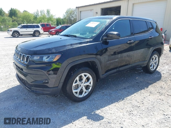 2024 Jeep Compass Sport with VIN 3C4NJDAN5RT146771, listed as a IAAI auction lot 42043137 with 15,640 mi miles. Bid and sale history available at carsss.com. Image 17.