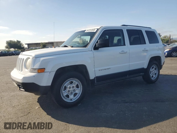 2014 Jeep Patriot Sport with VIN 1C4NJPBA1ED545853, listed as a Copart auction lot 64324345 with 189,302 mi miles and Salvage title. Bid and sale history available at DreamBid. Image 1.