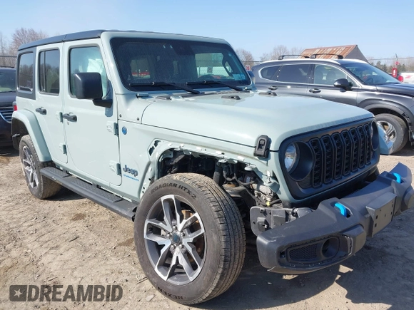 2024 Jeep Wrangler Willys с VIN 1C4RJXN67RW169632, выставлен на аукционе IAAI как лот 42074574 с пробегом 18 714 миль миль и . История ставок и продаж доступна на DreamBid. Изображение 1.