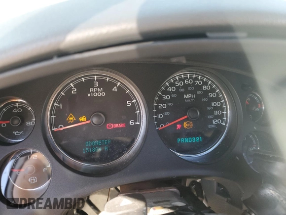 2007 Chevrolet Tahoe LT with VIN 1GNFC13J17J145992, listed as a Copart auction lot 57673385 with 151,804 mi miles and Salvage title. Bid and sale history available at DreamBid. Image 9.