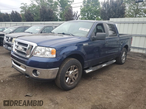 2008 Ford F-150 XLT with VIN 1FTPW14518FA41562, listed as a Copart auction lot 62274875 with 213,840 mi miles and Clean title. Bid and sale history available at DreamBid. Image 1.