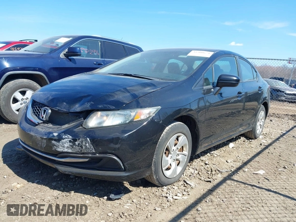 2015 Honda Civic Sedan LX with VIN 19XFB2F52FE004487, listed as a IAAI auction lot 41900671 with 125,497 mi miles. Bid and sale history available at carsss.com. Image 17.