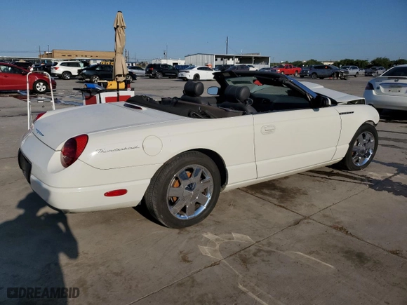 2002 Ford Thunderbird w/Hardtop Premium with VIN 1FAHP60A52Y115214, listed as a Copart auction lot 70801894 with 0 mi miles and Salvage Title. Bid and sale history available at carsss.com. Image 3.