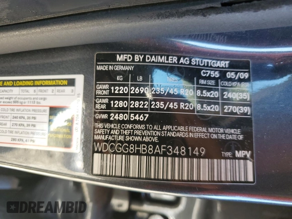 2010 Mercedes-Benz GLK GLK 350 with VIN WDCGG8HB8AF348149, listed as a Copart auction lot 45109875 with 150,745 mi miles and Salvage Title. Bid and sale history available at carsss.com. Image 13.