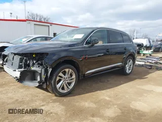 2020 Audi Q7 Premium with VIN WA1AXAF74LD011455, listed as a IAAI auction lot 41674599 with 37,561 mi miles. Bid and sale history available at carsss.com. Image 23.