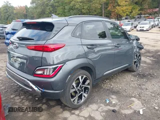 2023 Hyundai Kona Limited with VIN KM8K53A35PU010834, listed as a IAAI auction lot 40705536 with 29,459 mi miles. Bid and sale history available at carsss.com. Image 4.