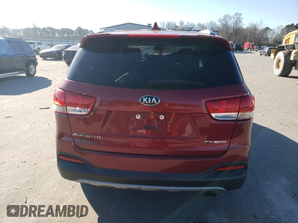 2017 Kia Sorento EX with VIN 5XYPHDA15HG276783, listed as a Copart auction lot 87602165 with 127,135 mi miles and Salvage Title. Bid and sale history available at carsss.com. Image 6.