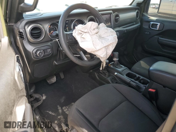 2023 Jeep Wrangler Sport S with VIN 1C4GJXAN7PW634914, listed as a Copart auction lot 63533355 with 39,490 mi miles and Salvage title. Bid and sale history available at DreamBid. Image 8.