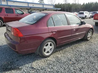 2002 Honda Civic LX with VIN 1HGES16632L034065, listed as a Copart auction lot 84804924 with 130,102 mi miles and Salvage Title. Bid and sale history available at carsss.com. Image 3.