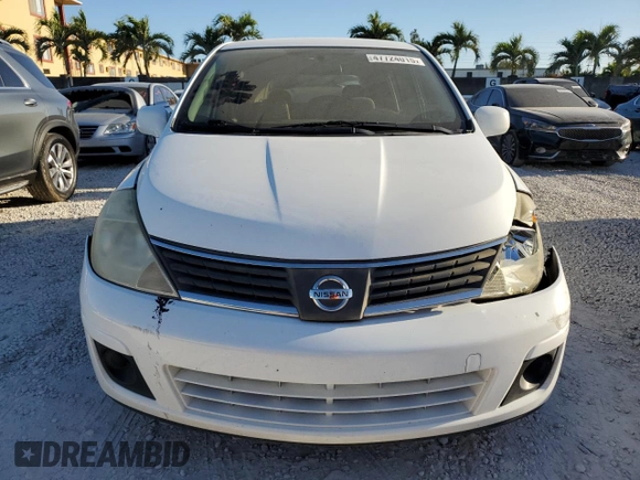 2008 Nissan Versa 1.8 S with VIN 3N1BC13E98L350841, listed as a Copart auction lot 47724015 with 69,743 mi miles and Salvage Title. Bid and sale history available at carsss.com. Image 5.