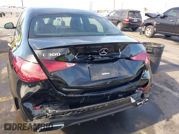 2024 Mercedes-Benz C 300 with VIN W1KAF4GB6RR171657, listed as a IAAI auction lot 41232985 with 9,213 mi miles and . Bid and sale history available at DreamBid. Image 6.