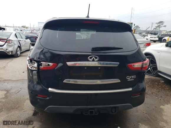 2014 Infiniti QX60 with VIN 5N1AL0MN0EC542234, listed as a Copart auction lot 50624225 with 79,720 mi miles and Salvage Title. Bid and sale history available at carsss.com. Image 6.