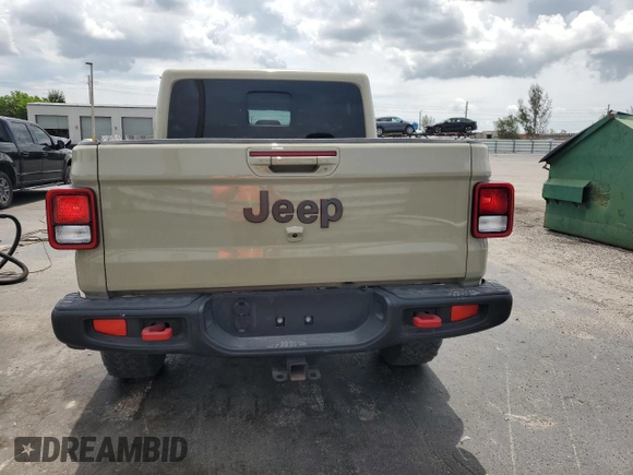 2022 Jeep Gladiator Rubicon с VIN 1C6JJTBG2NL171598, выставлен на аукционе Copart как лот 59494925 с пробегом 46 097 миль миль и Списание • Salvage title. История ставок и продаж доступна на DreamBid. Изображение 6.