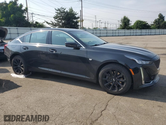 2020 Cadillac CT5 Luxury with VIN 1G6DX5RK7L0151598, listed as a Copart auction lot 60671375 with 82,151 mi miles and Salvage title. Bid and sale history available at DreamBid. Image 4.