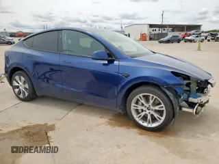 2024 Tesla Model Y Long Range with VIN 7SAYGDEE2RF986014, listed as a Copart auction lot 55791145 with 12,344 mi miles and Salvage title. Bid and sale history available at DreamBid. Image 4.