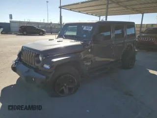 2021 Jeep Wrangler Unlimited Willys with VIN 1C4HJXDM4MW825094, listed as a Copart auction lot 79503504 with 41,653 mi miles and Salvage Title. Bid and sale history available at DreamBid. Image 1.