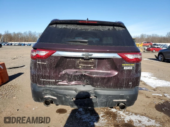 2018 Chevrolet Traverse LT Leather with VIN 1GNEVHKW3JJ118831, listed as a Copart auction lot 86182384 with 181,694 mi miles and Salvage Title. Bid and sale history available at carsss.com. Image 6.