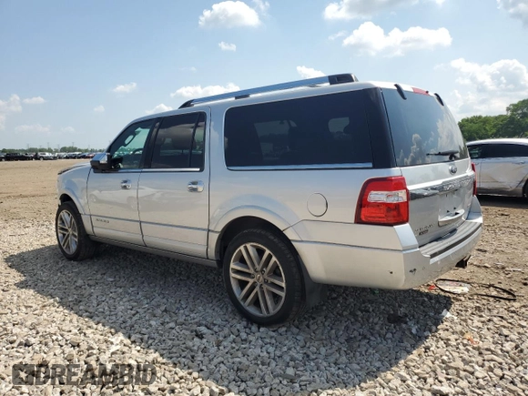 2017 Ford Expedition Max Platinum with VIN 1FMJK1MT5HEA77126, listed as a Copart auction lot 62304745 with 106,039 mi miles and Salvage title. Bid and sale history available at DreamBid. Image 2.