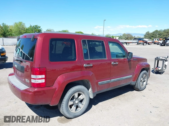 2008 Jeep Liberty Sport with VIN 1J8GN28K38W277986, listed as a IAAI auction lot 42196000 with 175,246 mi miles. Bid and sale history available at carsss.com. Image 4.