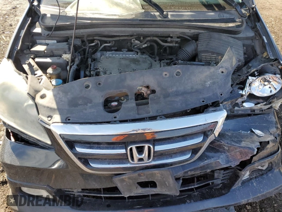 2006 Honda Odyssey TOURING with VIN 5FNRL38876B069580, listed as a Copart auction lot 47359635 with 206,372 mi miles and Salvage Title. Bid and sale history available at carsss.com. Image 12.