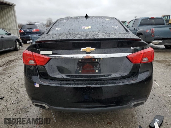 2018 Chevrolet Impala Premier with VIN 2G1125S31J9105505, listed as a Copart auction lot 86197984 with 55,837 mi miles and Salvage Title. Bid and sale history available at DreamBid. Image 6.