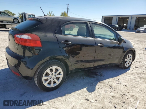 2012 Kia Rio LX with VIN KNADM5A36C6017394, listed as a Copart auction lot 80792054 with 121,126 mi miles and Clean Title. Bid and sale history available at DreamBid. Image 3.