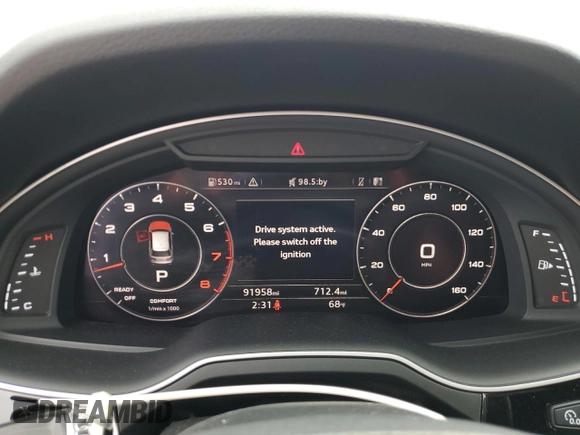 2018 Audi Q7 Premium Plus with VIN WA1LAAF73JD049086, listed as a Copart auction lot 53624345 with 91,958 mi miles and Clean Title. Bid and sale history available at carsss.com. Image 9.