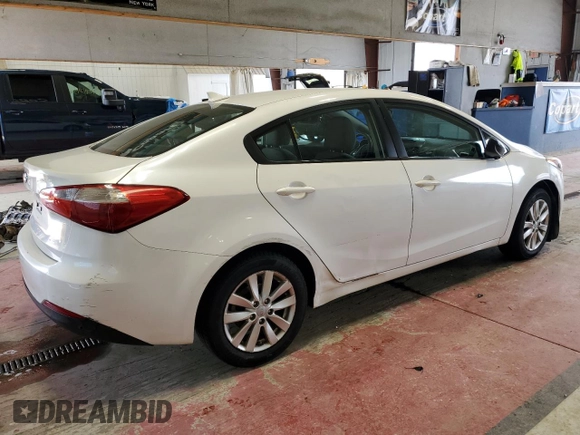 2014 Kia Forte LX with VIN KNAFX4A60E5139178, listed as a Copart auction lot 54976475 with Not Provided miles and Clean Title. Bid and sale history available at carsss.com. Image 3.