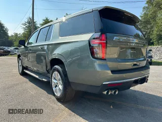 2023 Chevrolet Suburban Premier with VIN 1GNSCFKD0PR550962, listed as a Copart auction lot 63825105 with 24,722 mi miles and Salvage title. Bid and sale history available at DreamBid. Image 2.