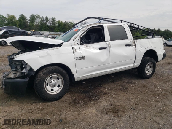 2017 Ram 1500 Express with VIN 1C6RR7KGXHS848698, listed as a Copart auction lot 56608055 with 95,510 mi miles and Salvage title. Bid and sale history available at DreamBid. Image 1.