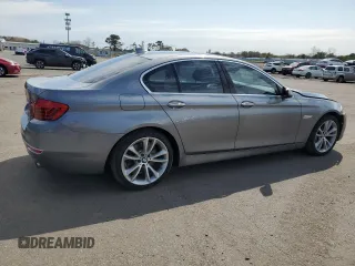 2015 BMW 5 Series 535i with VIN WBA5B1C58FD917697, listed as a Copart auction lot 52963585 with 66,058 mi miles and Salvage Title. Bid and sale history available at carsss.com. Image 3.
