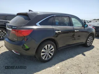 2015 Acura MDX Technology with VIN 5FRYD4H4XFB030038, listed as a Copart auction lot 59396725 with 93,858 mi miles and Salvage title. Bid and sale history available at DreamBid. Image 3.