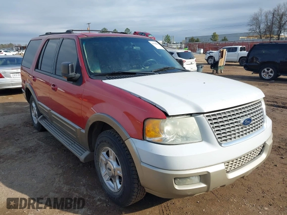 2003 Ford Expedition Eddie Bauer with VIN 1FMFU17L93LC31448, listed as a IAAI auction lot 41708829 with 1 mi miles. Bid and sale history available at carsss.com. Image 1.
