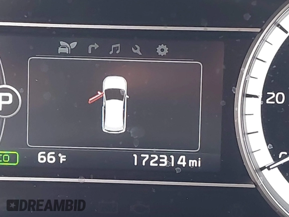 2017 Kia Niro Touring Launch Edition with VIN KNDCC3LC6H5055398, listed as a IAAI auction lot 41654328 with 172,314 mi miles. Bid and sale history available at carsss.com. Image 16.