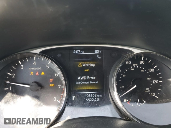 2016 Nissan Rogue SV z VIN JN8AT2MV0GW143412, wystawiony jako Copart lot #48769975 z przebiegiem 105 508 mil mil oraz Szkoda całkowita • Salvage title. Historia ofert i sprzedaży dostępna na DreamBid. Obrazek 9.