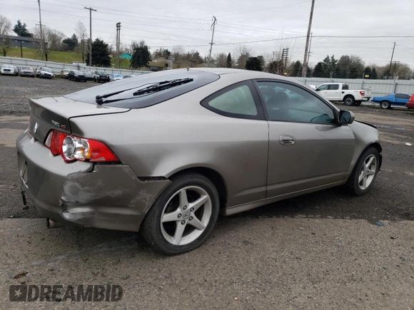 2004 Acura RSX Type S with VIN JH4DC53004S005595, listed as a Copart auction lot 45988575 with 114,142 mi miles and Salvage Title. Bid and sale history available at carsss.com. Image 3.