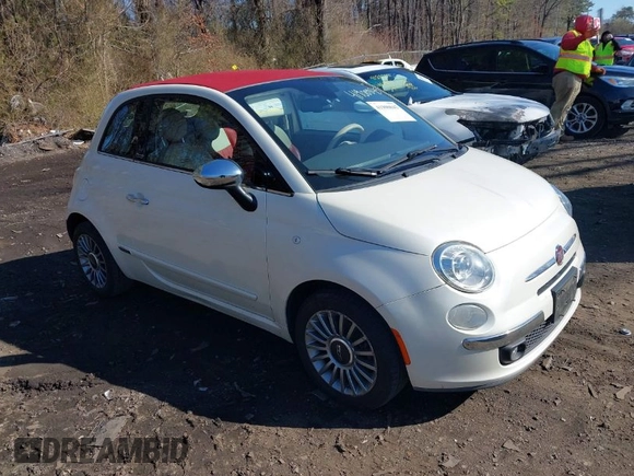 2013 FIAT 500 Lounge with VIN 3C3CFFER3DT612213, listed as a IAAI auction lot 41900845 with 67,245 mi miles and . Bid and sale history available at DreamBid. Image 1.