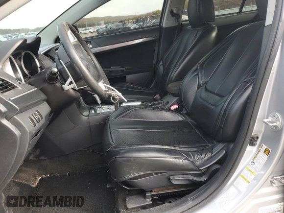 2011 Mitsubishi Lancer GTS with VIN JA32U8FW2BU039819, listed as a Copart auction lot 50185015 with 114,245 mi miles and Salvage Title. Bid and sale history available at carsss.com. Image 7.