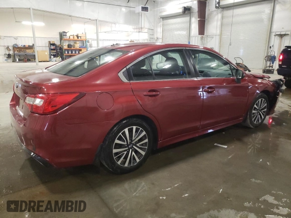 2018 Subaru Legacy Premium with VIN 4S3BNAF66J3014237, listed as a Copart auction lot 52514095 with 186,115 mi miles and Salvage Title. Bid and sale history available at carsss.com. Image 3.